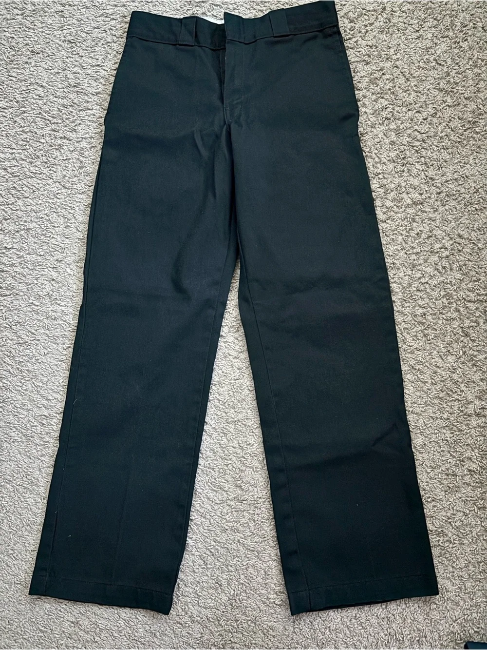 Dickies Men's Straight-Leg Black Work Chinos